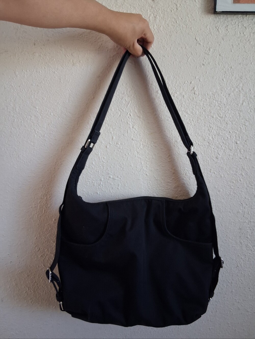 Vera Bradley Large Black Shoulder Bag